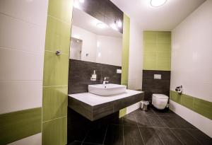 Koupelna v ubytování Hotel Zacisze