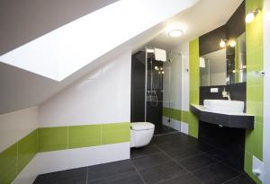 Koupelna v ubytování Hotel Zacisze
