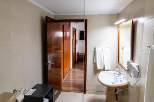 Koupelna v ubytování Hotel A.S. Sao Joao da Madeira