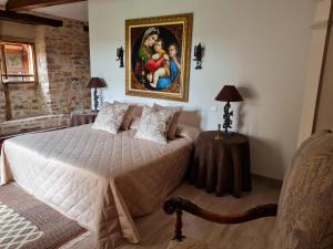 Ein Bett oder Betten in einem Zimmer der Unterkunft La Maison Bakéa