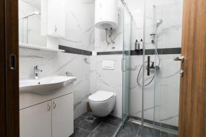 Kúpeľňa v ubytovaní Garni Hotel IMPERIUM Subotica