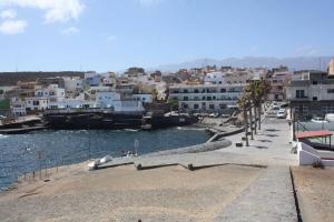 a group of buildings and a body of water at Casa Brisa del mar in La Jaca