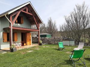 Vonkajšia záhrada v ubytovaní Le chalet de Pierrot