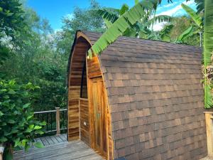 Aed väljaspool majutusasutust Cabañas La Laguna