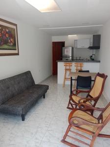 Kuchyň nebo kuchyňský kout v ubytování Mar de Indias House