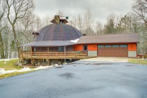 a large house with a building with a dome at Wisconsin Vacation Rental 1 Mi to Road America! in Plymouth
