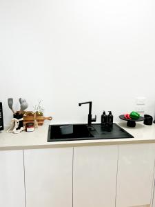 Ett kök eller pentry på Designer Apartment