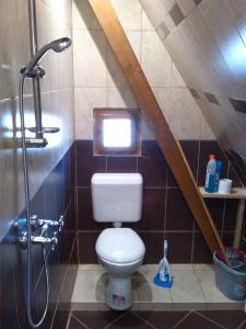 A bathroom at Alpesi Vendégház