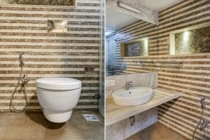 Koupelna v ubytování Super Townhouse OAK Regal Inn Near Sant Tukaram Nagar Metro Station