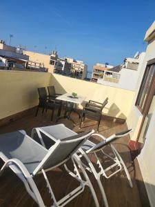 Balkón alebo terasa v ubytovaní Das Hostal