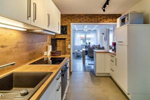 Dapur atau dapur kecil di Ferienwohnung Lindau