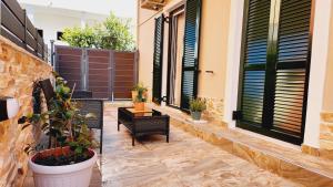 Balkón nebo terasa v ubytování PIERI HOUSE CORFU