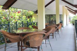 Balkón nebo terasa v ubytování Hotel Winotosastro Garden