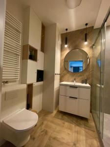 Kúpeľňa v ubytovaní Apartament I Młyny Gdańskie blisko centrum