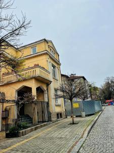 a building on the side of a street at Студио Top City Center in Plovdiv