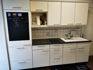 Kuchnia lub aneks kuchenny w obiekcie Zentrale, ruhige Wohnung nahe Murinsel & Kunsthaus