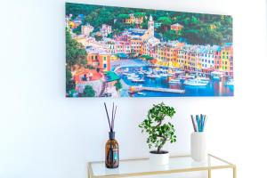 a view of the harbor in dubrovnik canvas wall art at [Vista Mare Portofino] Terrazza • Free Parking • Wi-fi in Rapallo