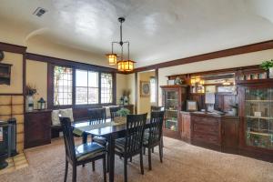 a dining room with a table and chairs at Beautiful Historic Home Near Bryce Canyon! in Cannonville