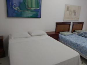 a bedroom with two beds and a painting on the wall at SÍTIO FLOR DE LYS in Jarinu +76 photos