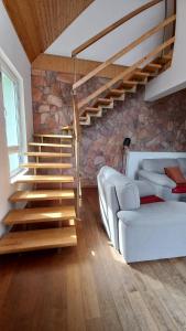 Villa Haškova with 3 bedrooms的休息区