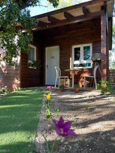 Vonkajšia záhrada v ubytovaní Casa Rural de Rafael Cabañas de Madera
