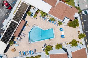 an overhead view of the pool at a resort at 247-B - Madeira Beach Yacht Club in St. Pete Beach