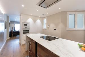 A kitchen or kitchenette at RAMBLA POBLENOU Luxury