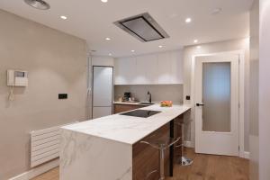 A kitchen or kitchenette at RAMBLA POBLENOU Luxury