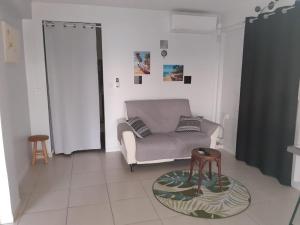 Een zitgedeelte bij Residence vue sur mer