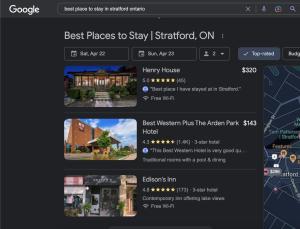 a screenshot of the best places to stay stratford ontario at Henry House - Lake Suite - An Arrivals Stay in Stratford