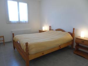 Кровать или кровати в номере Maison Palavas-les-Flots, 3 pièces, 7 personnes - FR-1-715-50