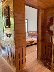 Giường trong phòng chung tại Ori Villa Mộc Châu