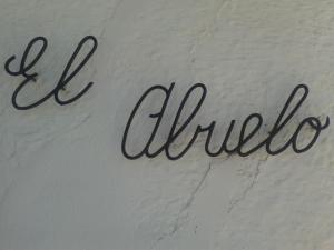 a sign that says la chiba on a wall at La Casa del Abuelo Jose in Marmolejo