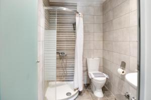 A bathroom at Medusa studios
