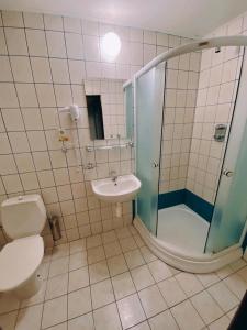 Koupelna v ubytování hotel Nautilus