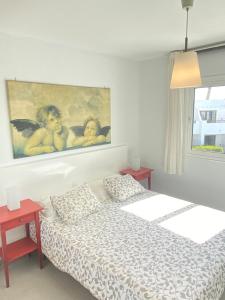 Postel nebo postele na pokoji v ubytování Los Arcos 308 + 1 fotografie