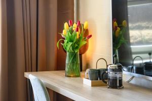 Set per la preparazione di tè e caffè presso Strandhotel Klitrosen