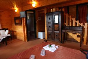 Posezení v ubytování Pasithea Mountain Chalet