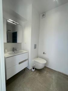 Koupelna v ubytování Appartement à 2mn de la plage du Ruppione
