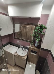 Kúpeľňa v ubytovaní Apartament Centrum Kościuszko