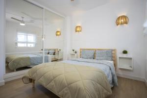 Posteľ alebo postele v izbe v ubytovaní Apartamento Alegria ID112
