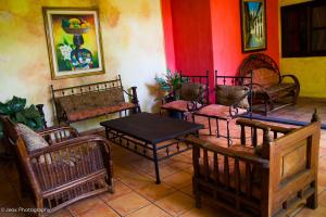 Zona de estar de Hotel Camino Maya