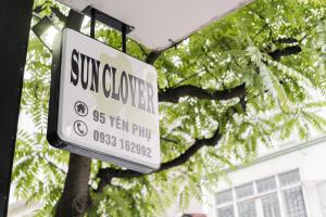 a sign for a sunoco caulker on a building at Sun Clover Boutique Hotel in Hanoi
