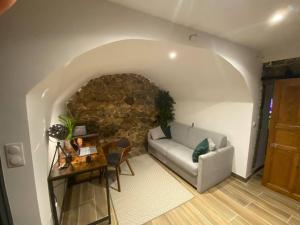Posedenie v ubytovaní Maison de caractère, Zilia, au pied du Montegrossu