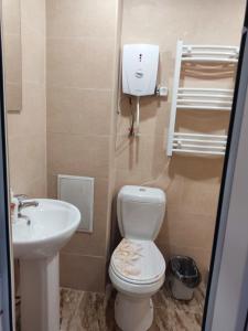 Koupelna v ubytování Hotel Talin
