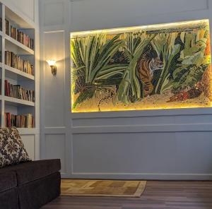 Een zitgedeelte bij Courtyard Pujan Hotel