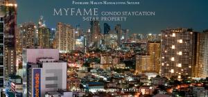 Blick auf eine große Stadt in der Nacht in der Unterkunft 2BR SMDC Premium Unit: FAME Residences 31st FLOOR in Manila