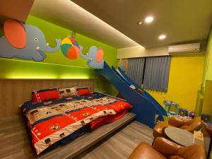 Letto o letti in una camera di 山田心溜滑梯民宿