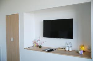 TV a/nebo společenská místnost v ubytování gran terrace Le Lien Hakone + 37 fotografií