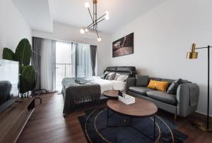 Posezení v ubytování WESU Weisu Service Apartment - Shenzhen University Town Tanglang Metro Station Branch